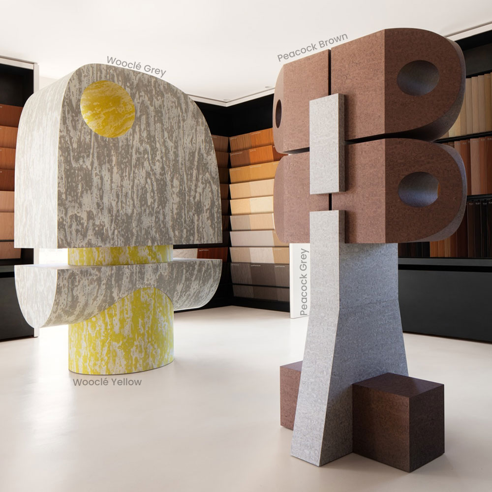 Peacock Brown, diseño por GamFratesi – Chapa de madera precompuesta ALPI | m2