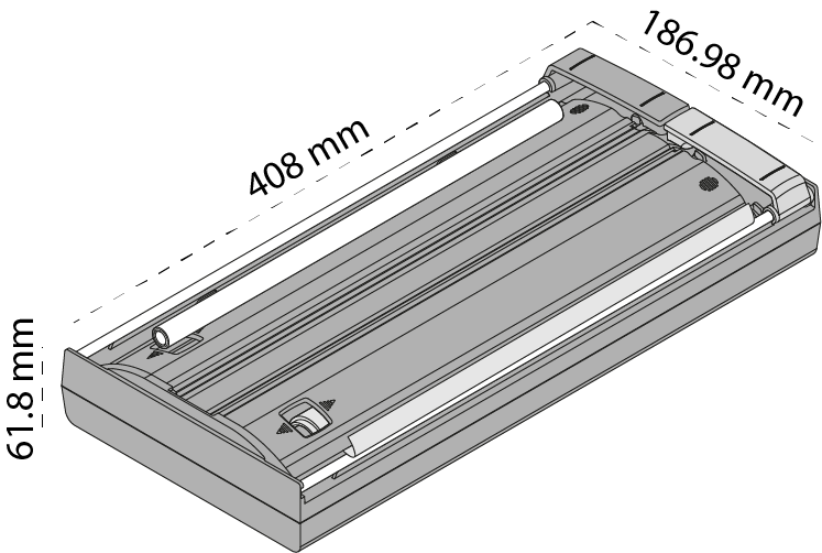 Cortador de plástico y aluminio Blum AMBIA-LINE para organización de cajones de cocina