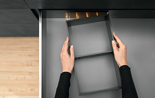 Adaptador para oganizador cacerolero AMBIA-LINE para cajón LEGRABOX