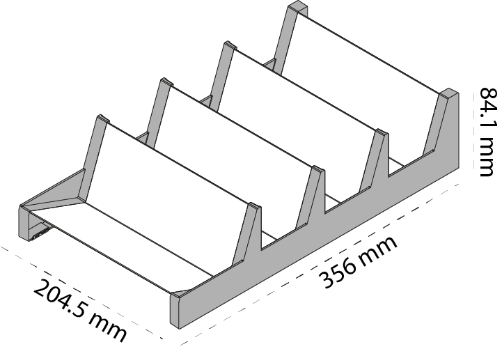 Especiero Blum AMBIA-LINE de acero inoxidable para organización de cajones de cocina