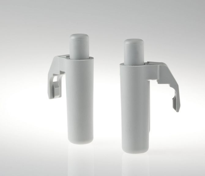 Par de amortiguadores EDI para Servetto en acabado gris