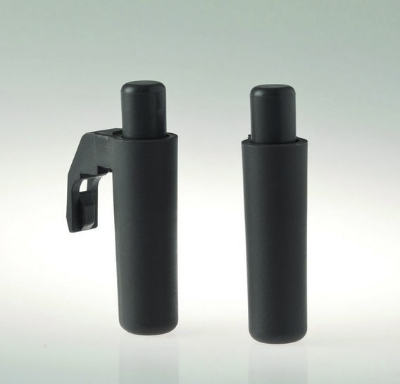 Par de amortiguadores EDI para Servetto en acabado negro