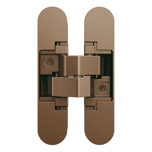 Bisagra oculta AN 140 3D para puerta de comunicación, capacidad de carga 40 kg por par