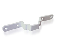 Ángulo de fijación para DISPENSA, para frente del gabinete, 160x28x20mm, acabado blanco.