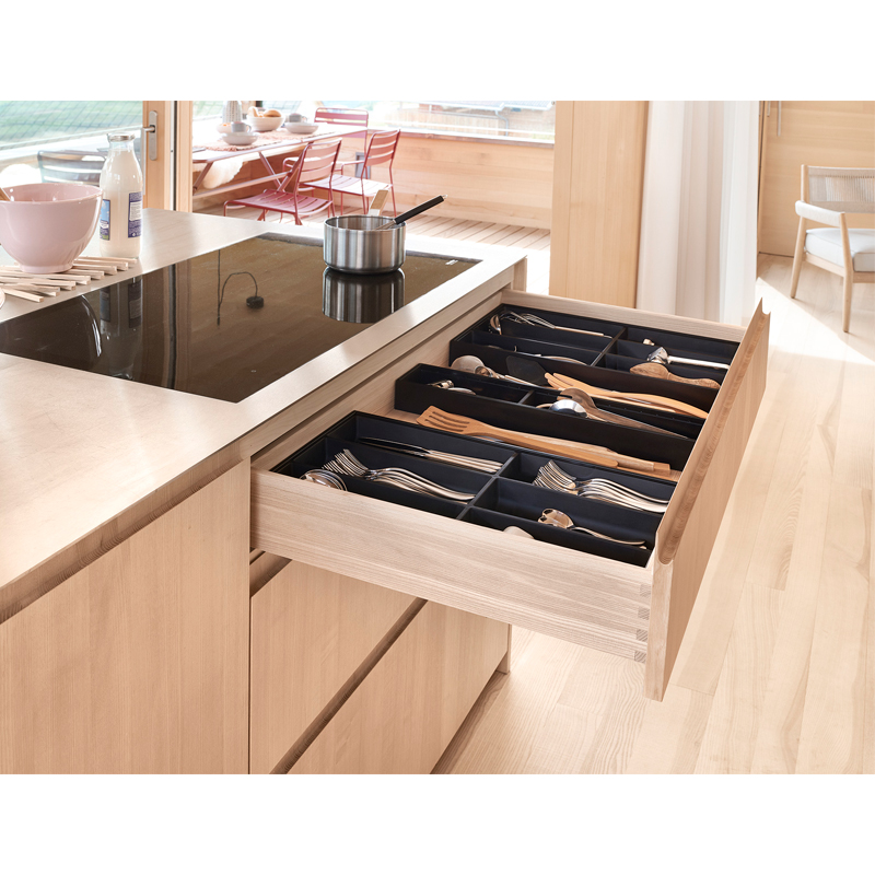 Marco organizador AMBIA-LINE con 6 divisiones verticales para mueble de ancho mínimo 300 mm