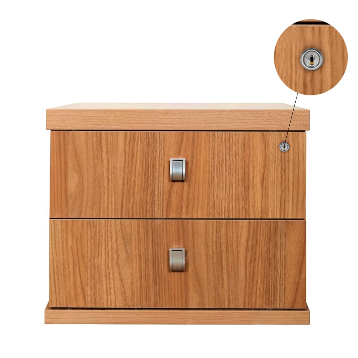 Cilindro para cerradura de 2 puertas de madera