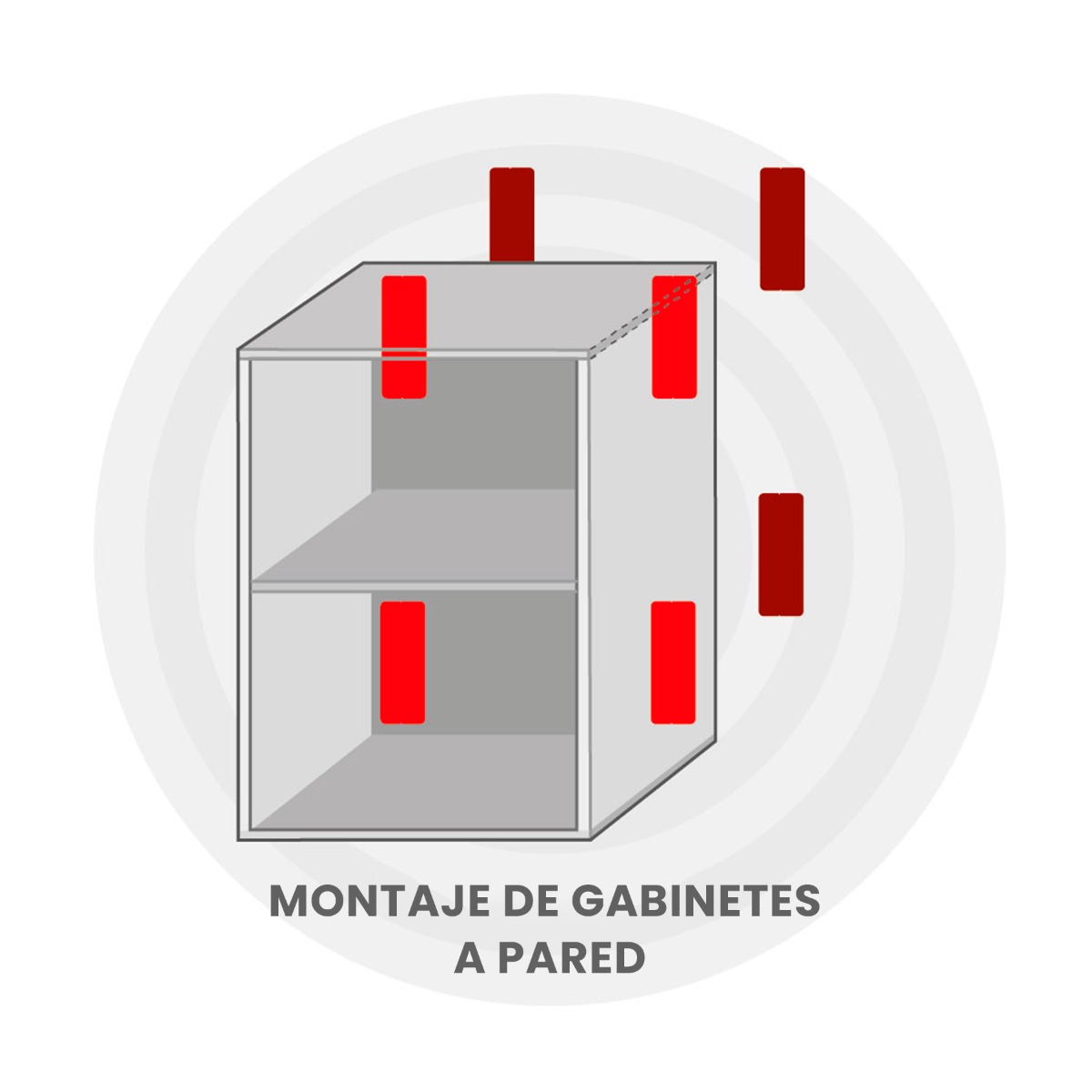 STRIPLOX PRO 55 para fijación de muebles, largo 126mm, color negro