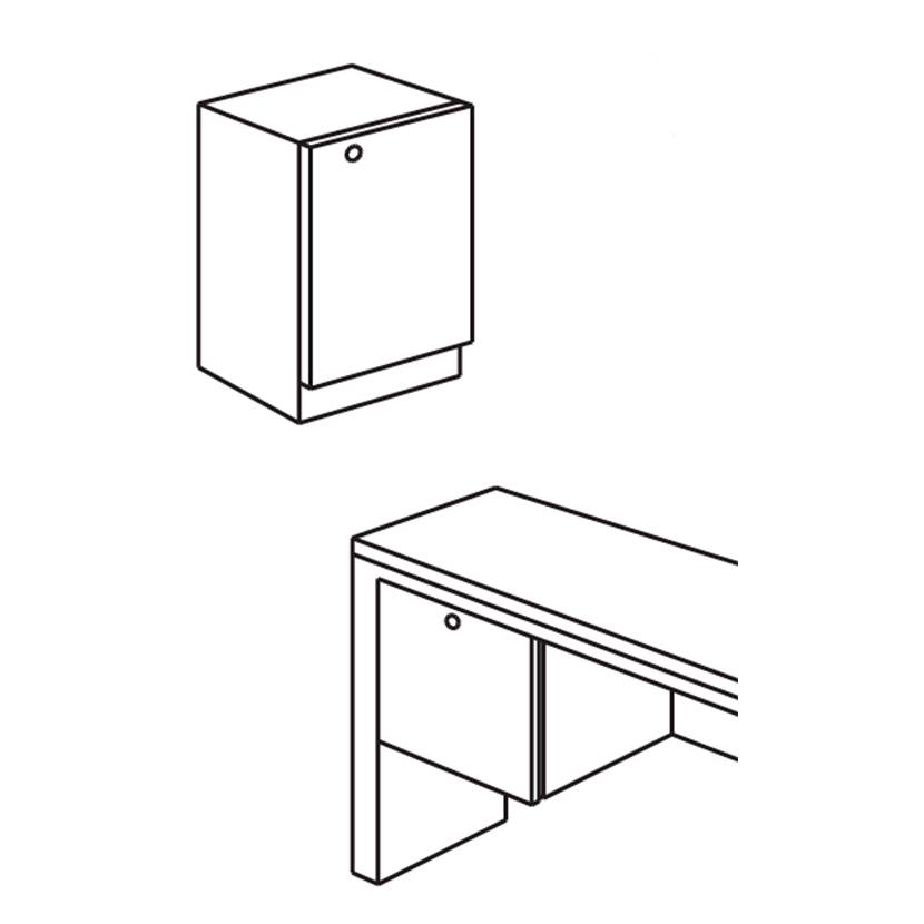 Cerraduras de montaje horizontal con pestillo expuesto para puerta o cajón de madera