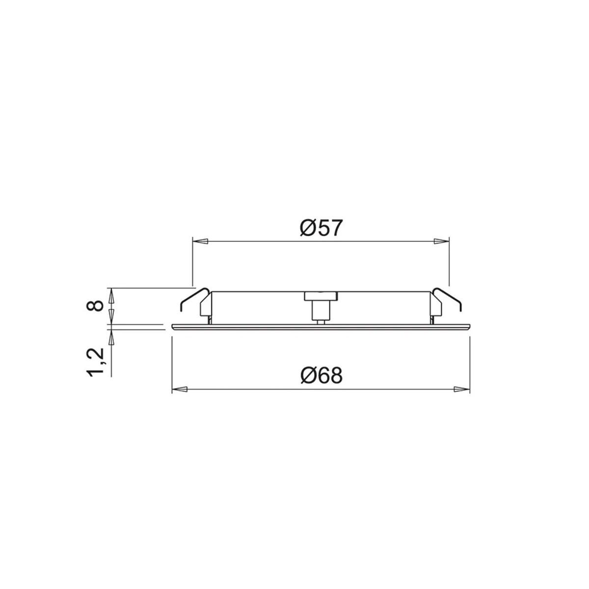 Lámpara ATOM para embutir, 3w/24V | M24
