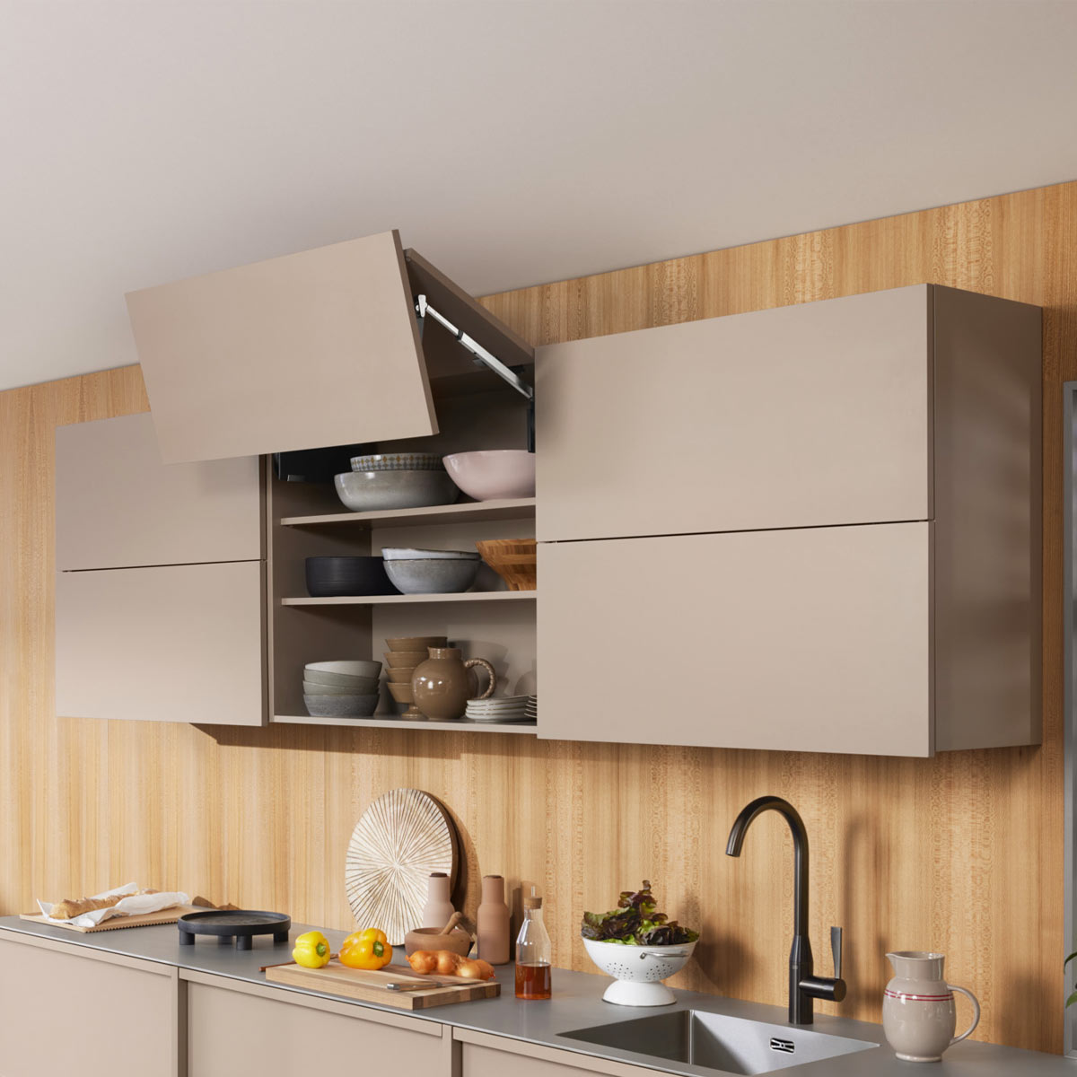 AVENTOS HF top SERVO-DRIVE | Sistema abatible para apertura de puerta con cierre suave