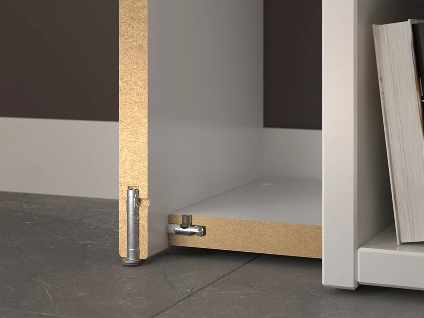 Sistema de unión TARGET J10 con tornillo Euro para conexión de paneles y armado de muebles