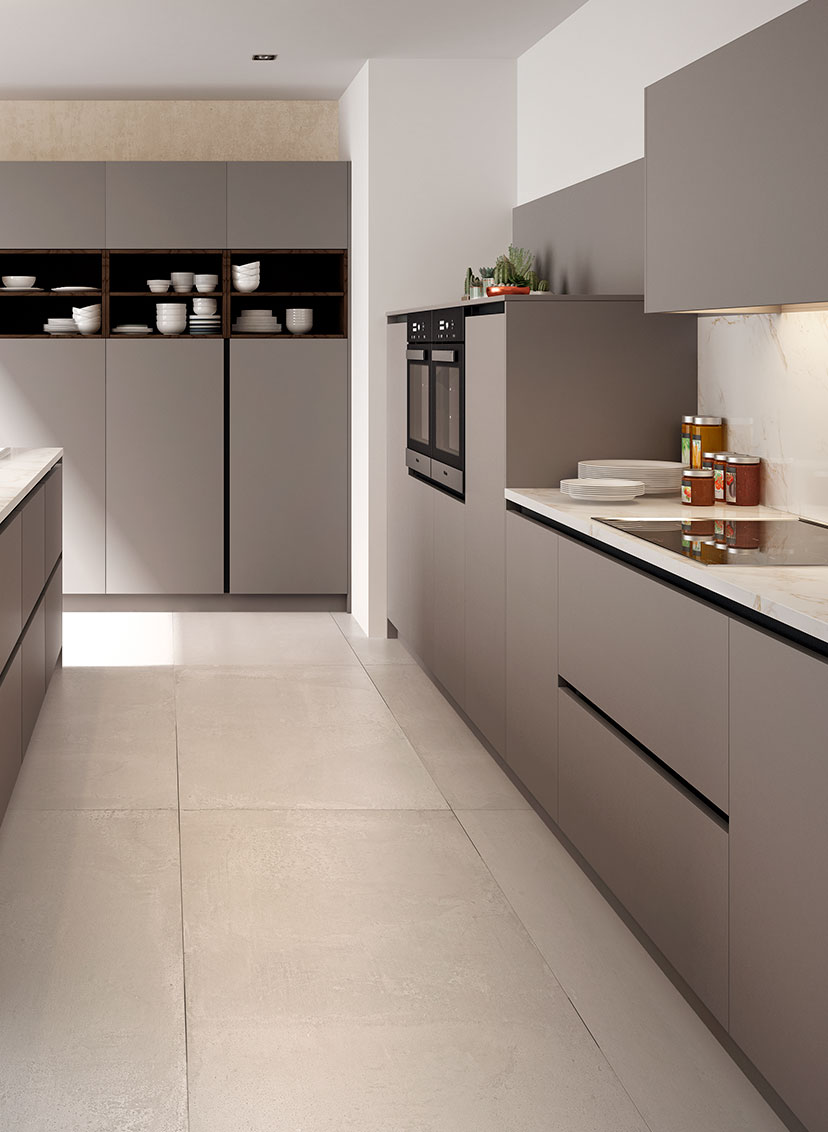 Panel ZENIT Supermatt BASALTO SM medida 2750 x 1220 mm. espesor 18 mm.