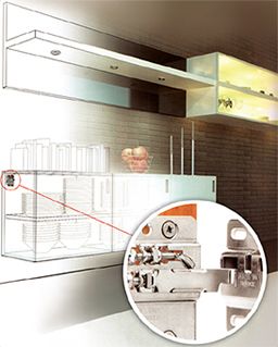 Colgador oculto BATHER 807 para gabinetes bajos