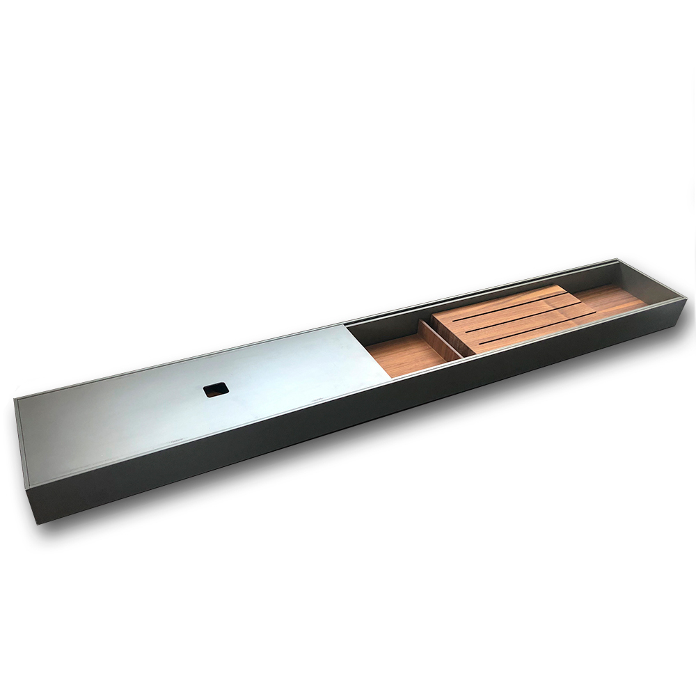 Set organizador BELNET LAY ON, con especiero y porta cuchillos, para organización de cajones de cocina