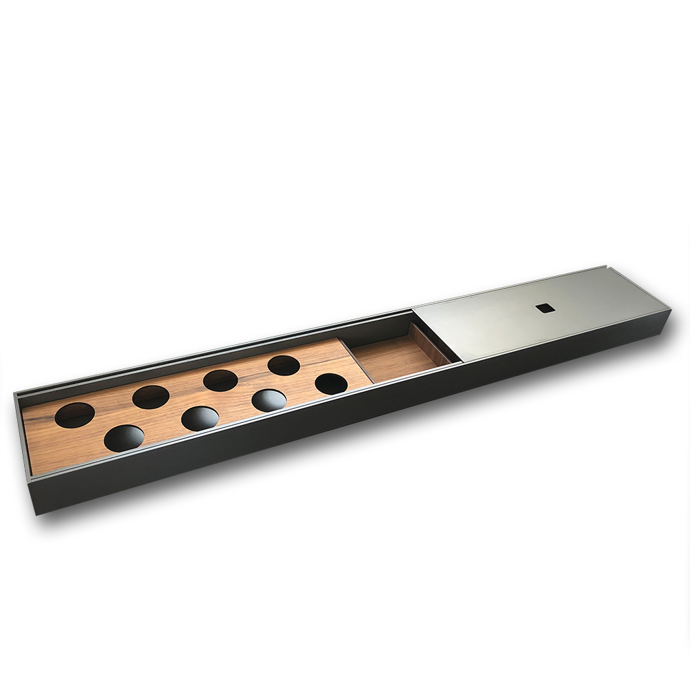 Set organizador BELNET LAY ON, con especiero y porta cuchillos, para organización de cajones de cocina