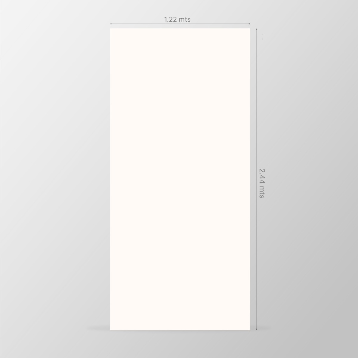 Tablero de MDF con laminado FENIX, Bianco Malé y trascara HPL Mission White, formato 1.22 x 2.44 m