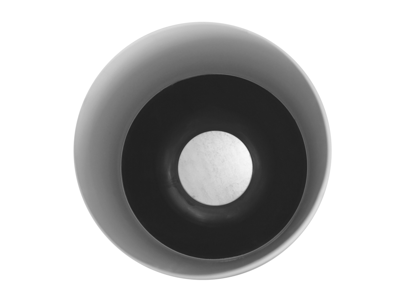 Bote Papelera BIEL, con balanceo, dim. Ø300 x 360 mm. cap. 17 litros, color blanco