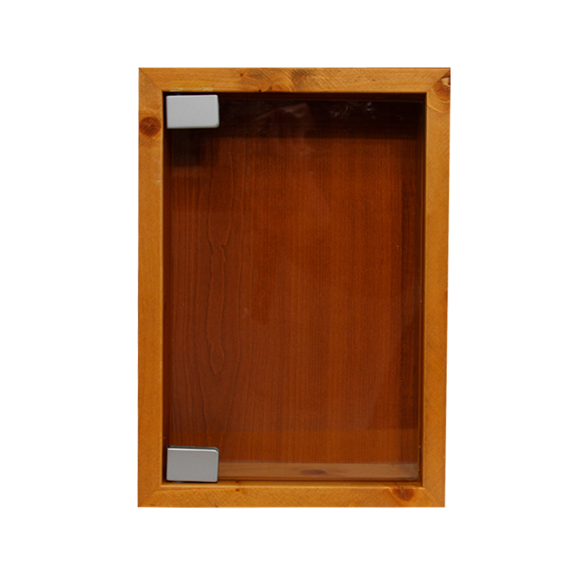 Bisagra de 90º para puerta de cristal de 6mm SIN PERFORACIÓN, IZQUIERDA, aluminio.