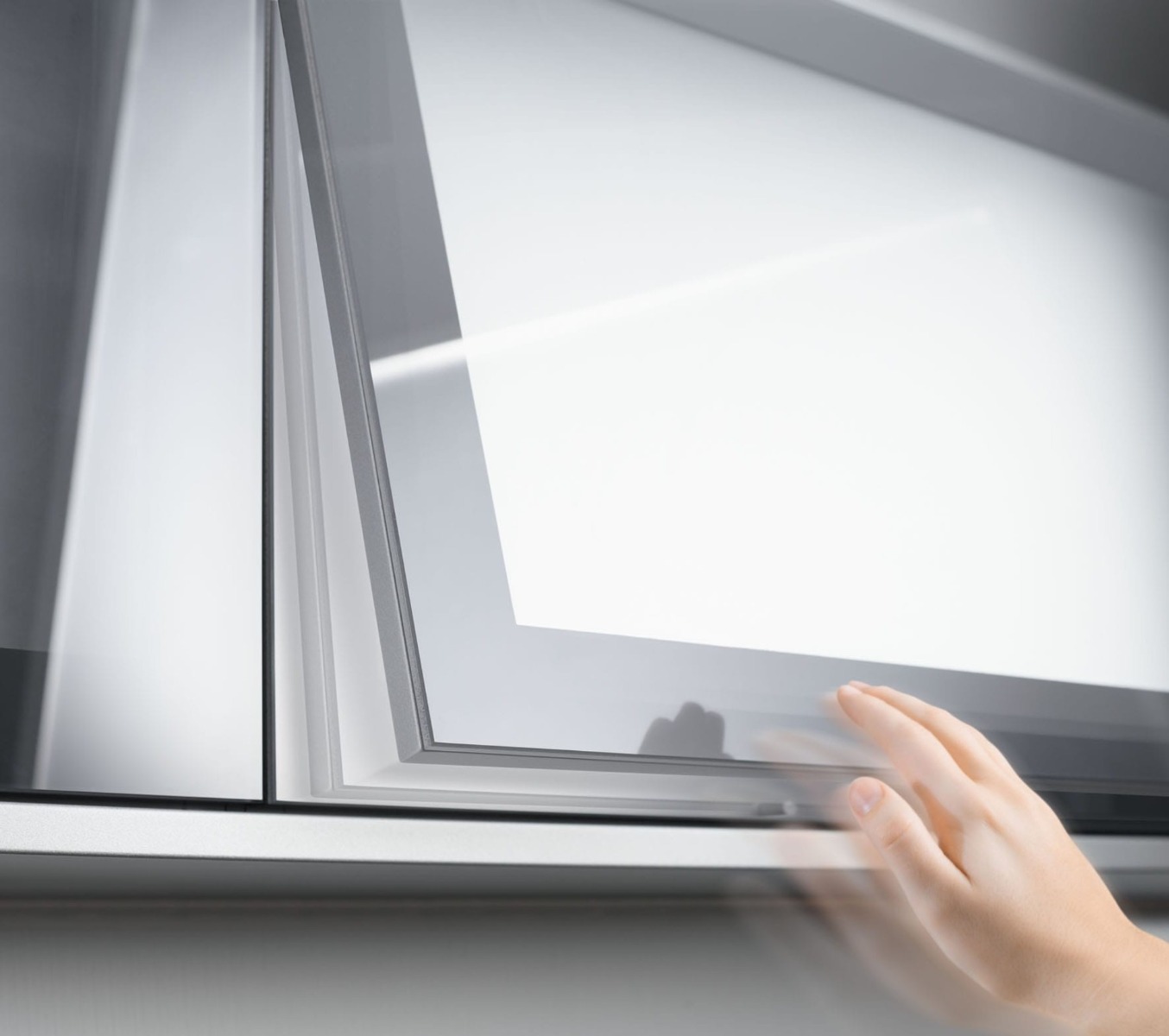 TIP ON para puertas / Mecanismo de apertura para puerta sin jaladera, color blanco