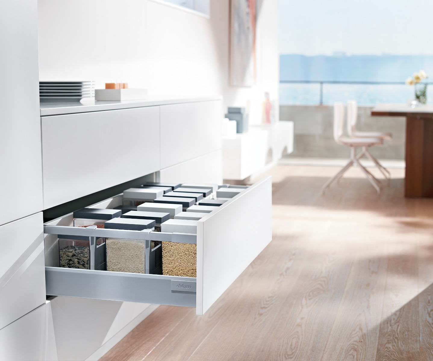 Cajón TANDEMBOX antaro con galería, altura D, color gris