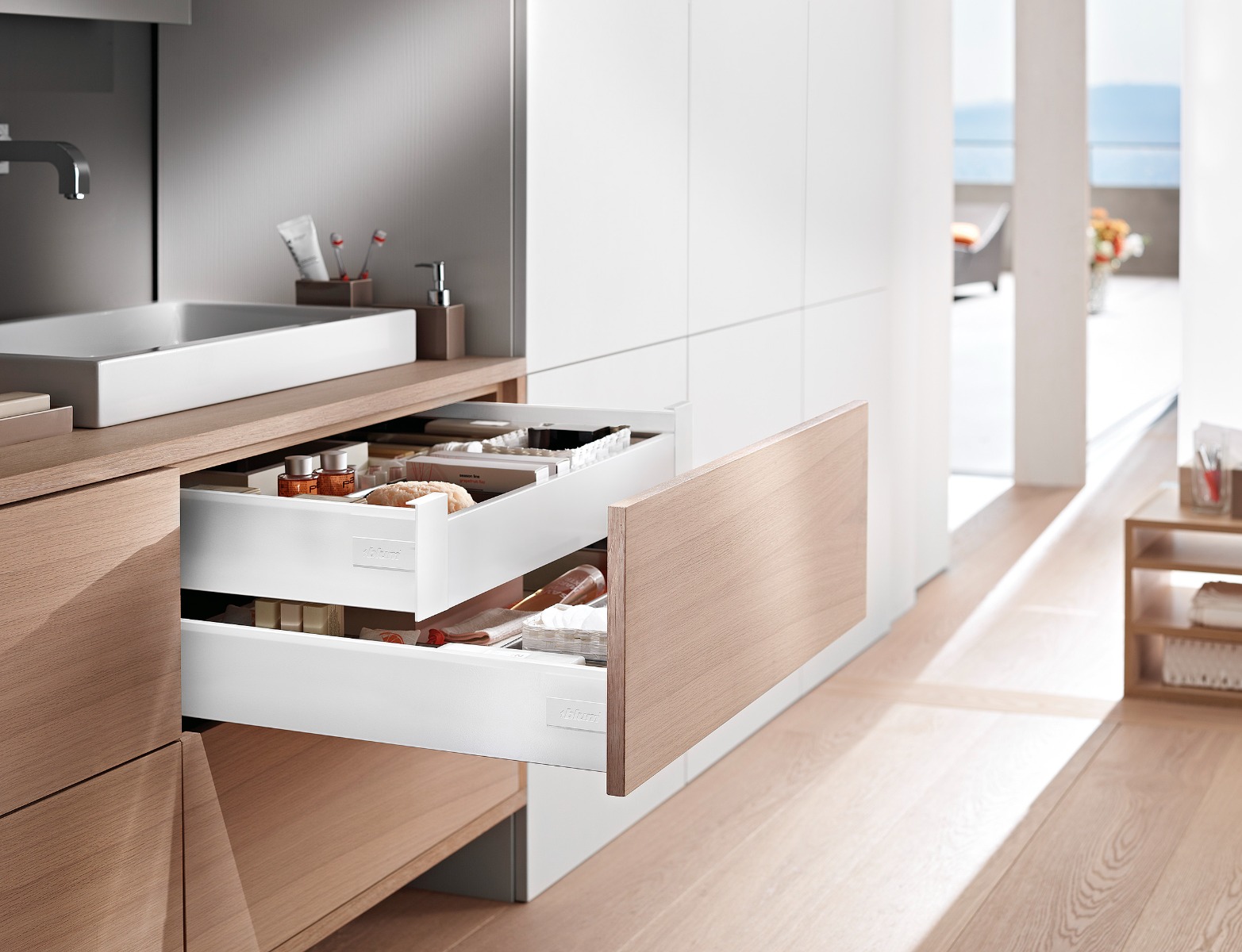 Cajón interno TANDEMBOX antaro, altura M, color blanco