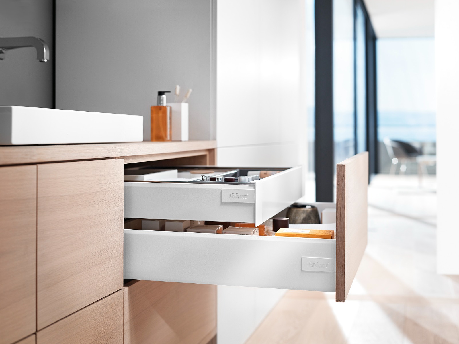 Cajón interno TANDEMBOX antaro, altura M, color blanco