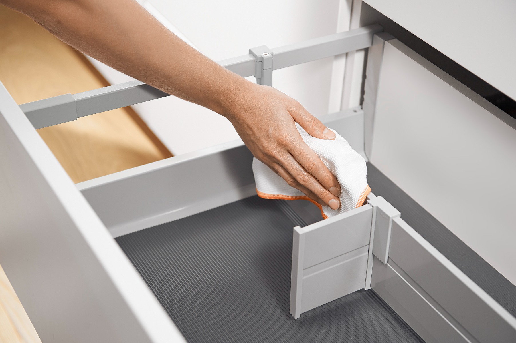 Cajón TANDEMBOX antaro con galería, altura D, color gris