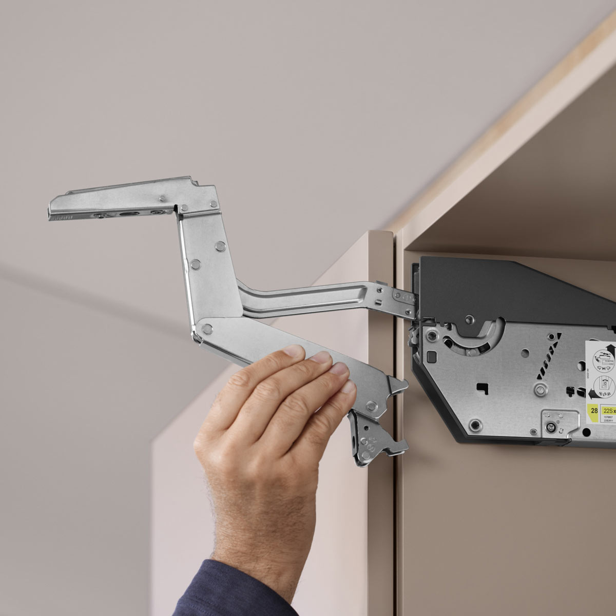 Brazos para AVENTOS HS top para altura del gabinete de 350 a 800mm de altura