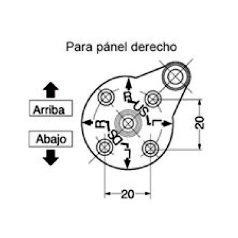 Brazo ABATIBLE para gabinete superior con cerrado suave