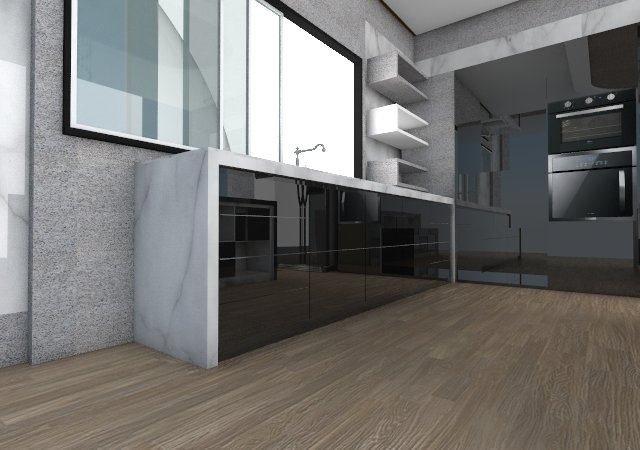 Panel RAUVISIO alto brillo, NEGRO MORO, medida 1300 x 2800mm, espesor 20mm.