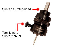 Broca para tapa de 9/16