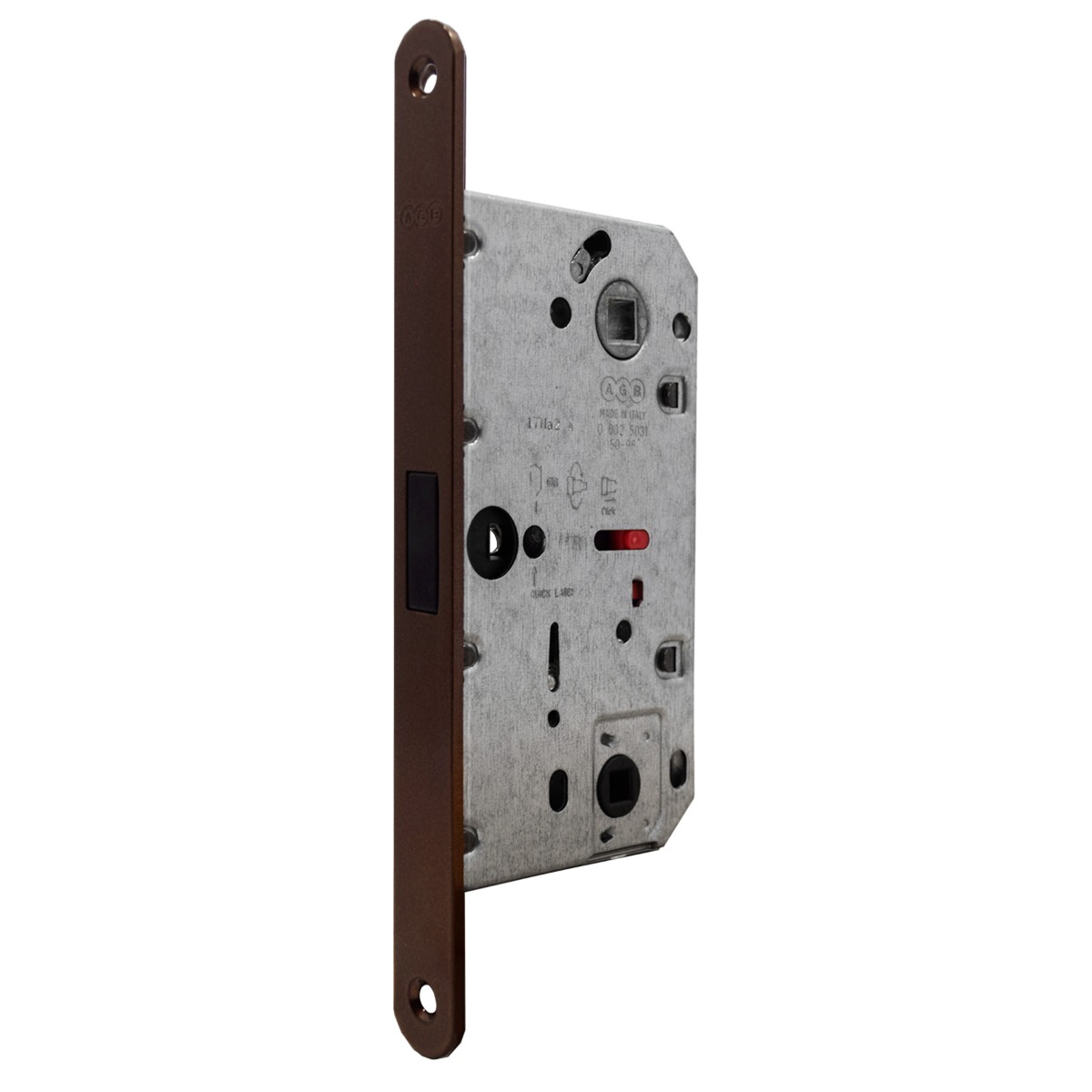 Cerradura Magnética para puerta de baño, modelo POLARIS 2XT, acabado bronce