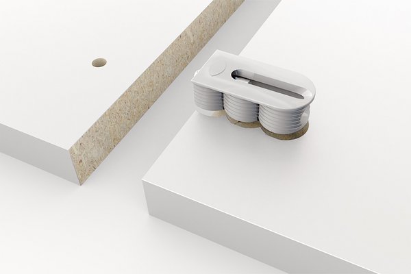 Sistema oculto CABINEO para armado de muebles