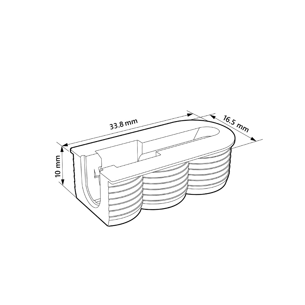 Sistema oculto Cabineo X para armado de muebles