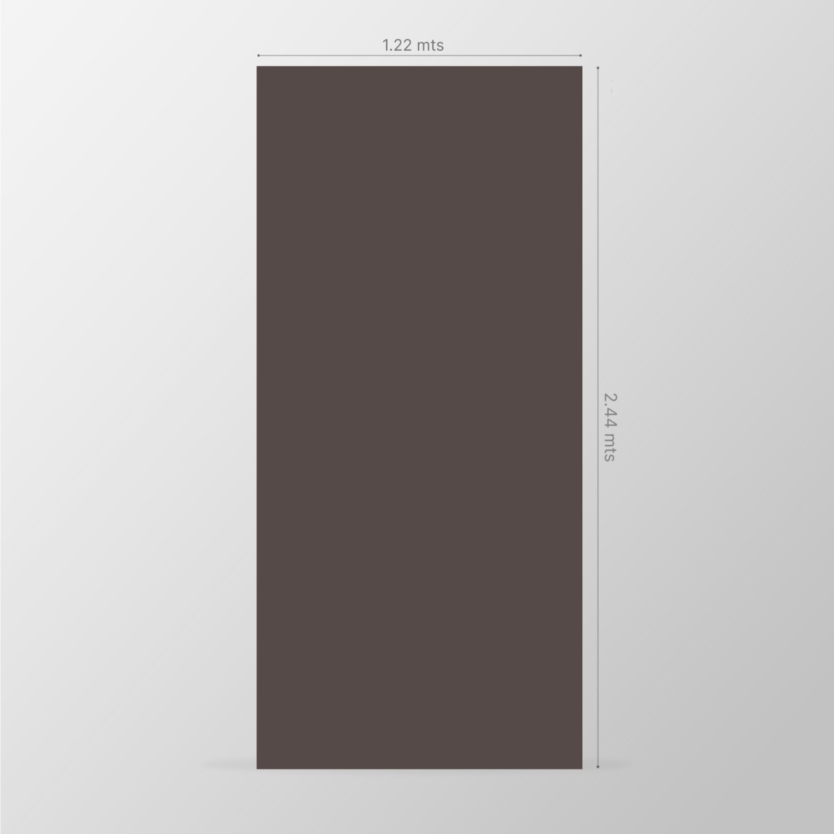 Tablero de MDF con laminado FENIX, Cacao Orinoco y trascara HPL Dark Chocolate, formato 1.22 x 2.44 m