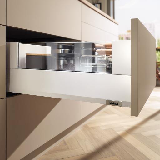 Juego de BOXCOVER MERIVOBOX, altura E (192 mm), blanco seda