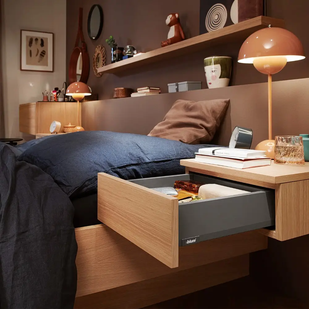 Kit Cajón MERIVOBOX, altura M, longitud 500 mm, color gris orión