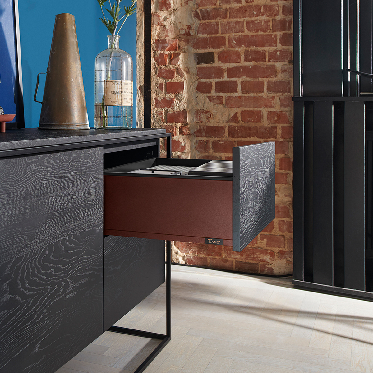 Cajón LEGRABOX altura F, color noble rust