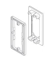 Calzo de 5mm para cerradura LOCKR COMBI 8001, aplicación en frentes metálicos