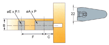 Sistema de unión CAMFIX con refuerzo para muebles