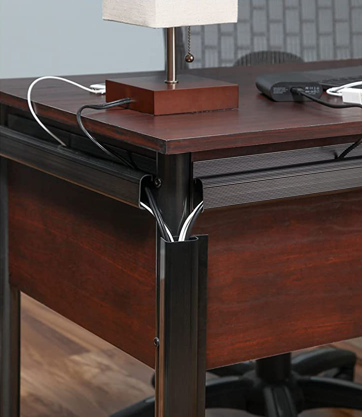 Canaleta para cables negra, longitud 2500 mm