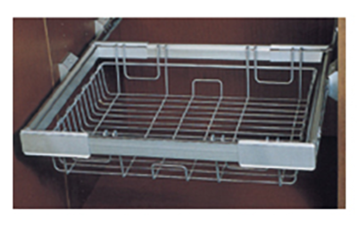 Canastilla para marco AW5100, de 437 x 441 x 140 mm, acabado gris