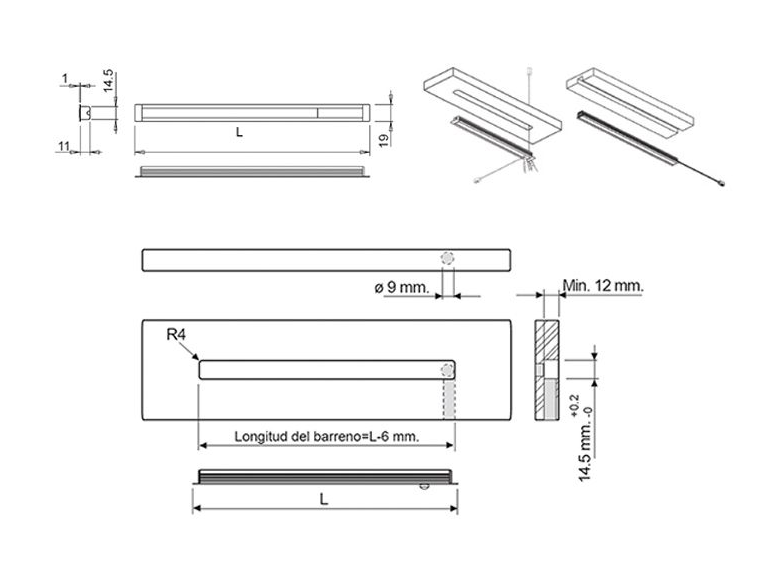 Lámpara para embutir DIVA de LEDs de luz natural | M12