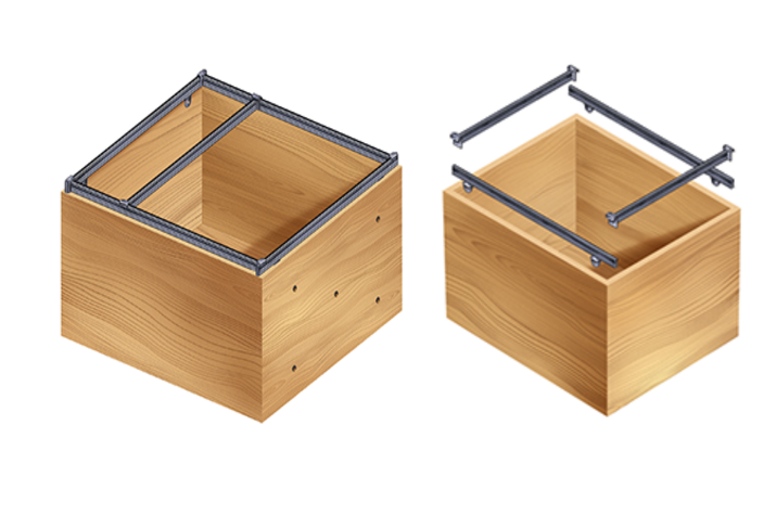 Sistema de organización File Frame para cajonera de oficina