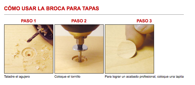 Broca para tapa de 9/16