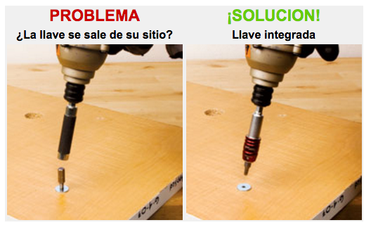 Adaptador para puntas de desatornillador