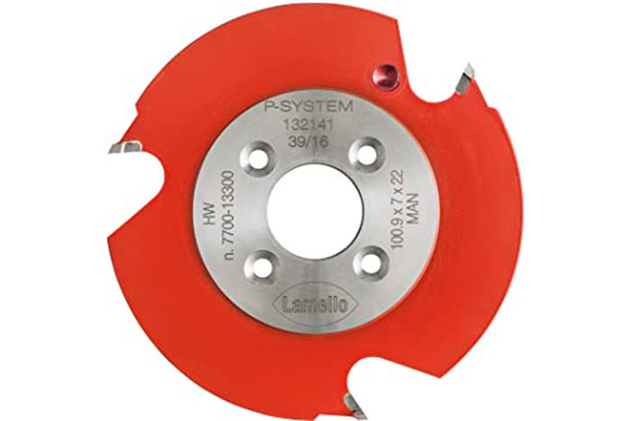 Máquina engalletadora Zeta P2 con disco de corte punta Carburo de Tungsteno para fresados de conectores P-System