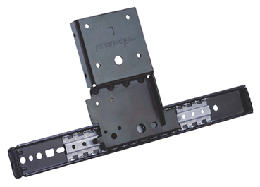 Correderas CB1234-28D de 700mm para puerta vertical insertable, capacidad 14kg.