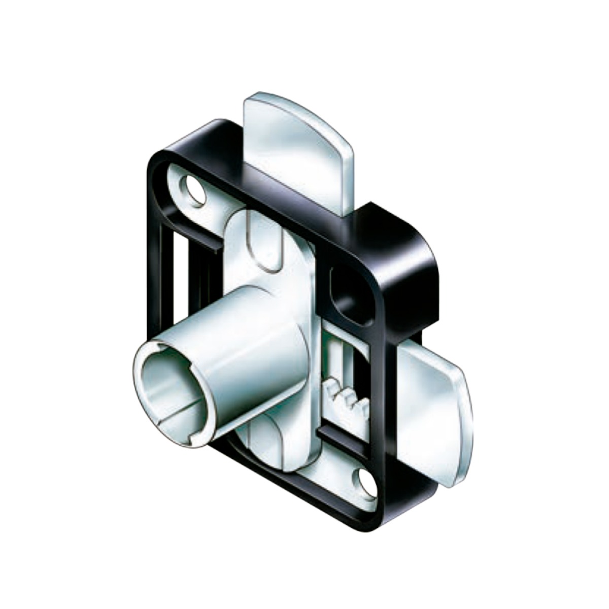 Cilindro para cerradura de 2 puertas de madera