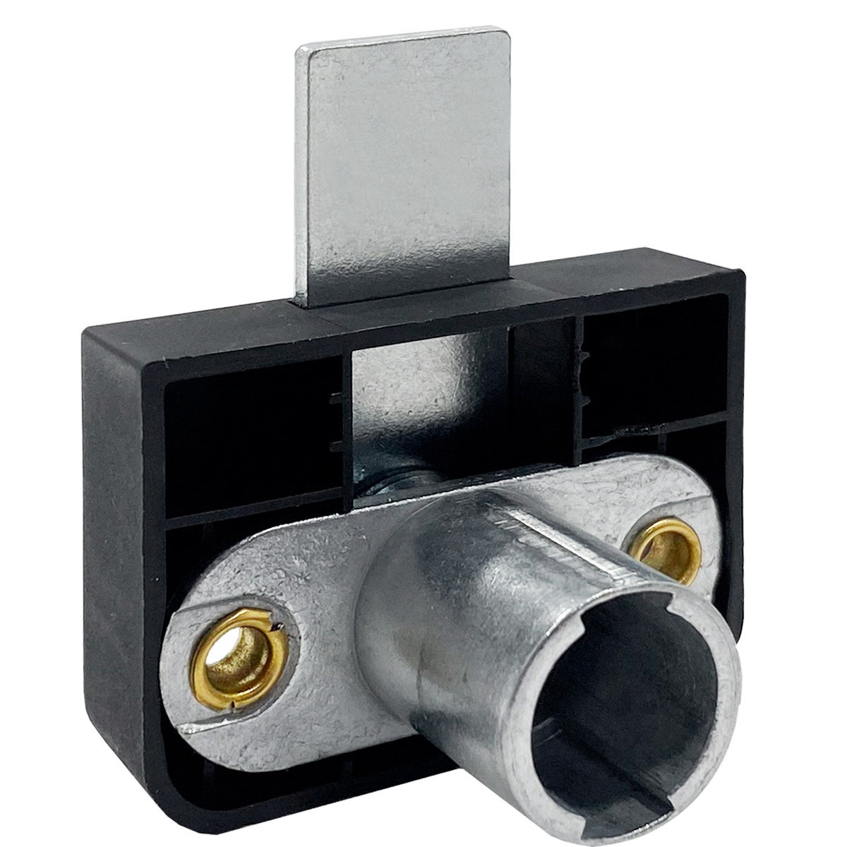 Cilindro CB-281 montaje horizontal caja cuadrada, profundidad del pestillo 7.1mm, long. 31.7+9.5mm.